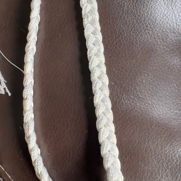 Cappelli Straworld Beige Woven Fringe Crossbody Purse - Picture 10 of 14